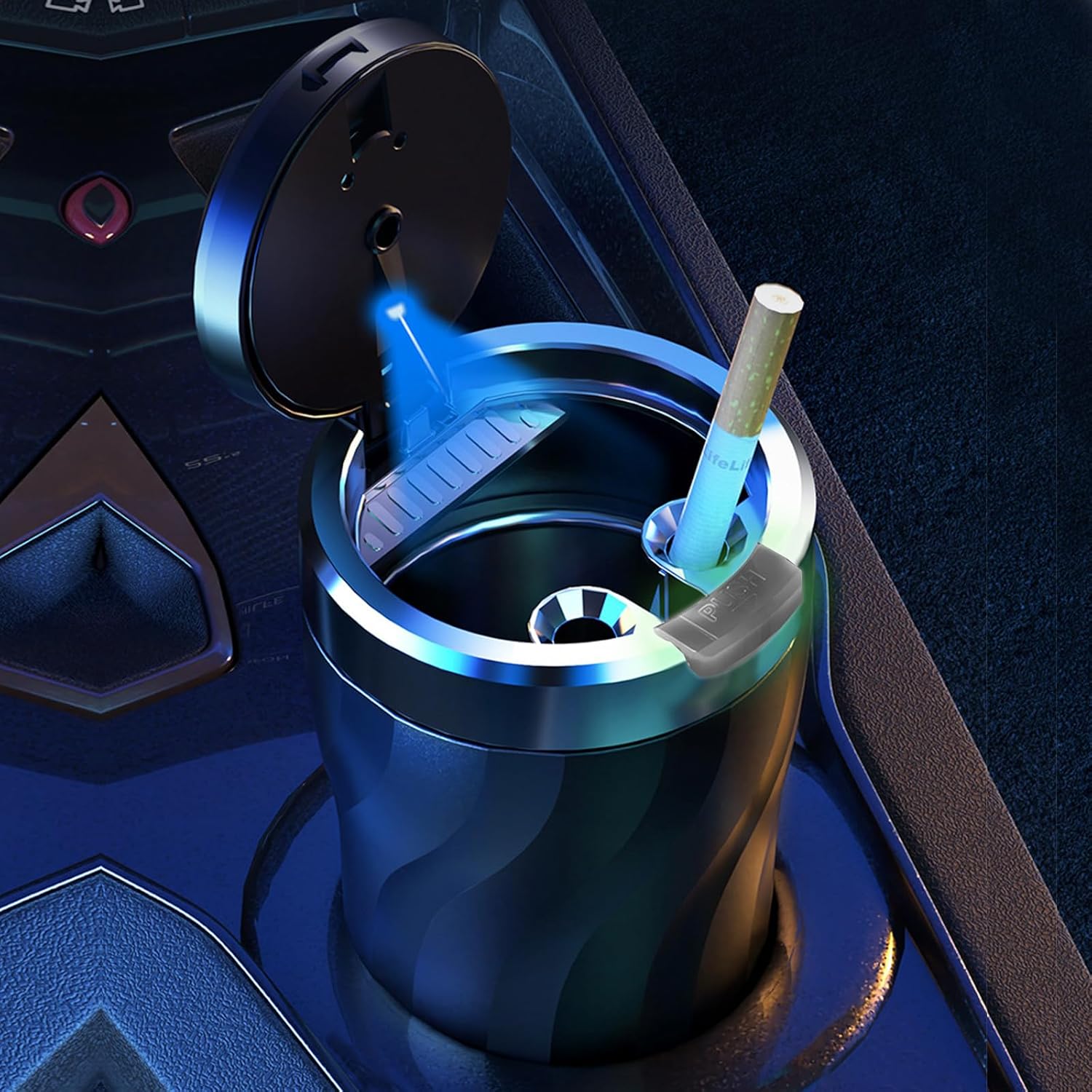 Scrumiera auto eleganta si compacta, Anti-Miros