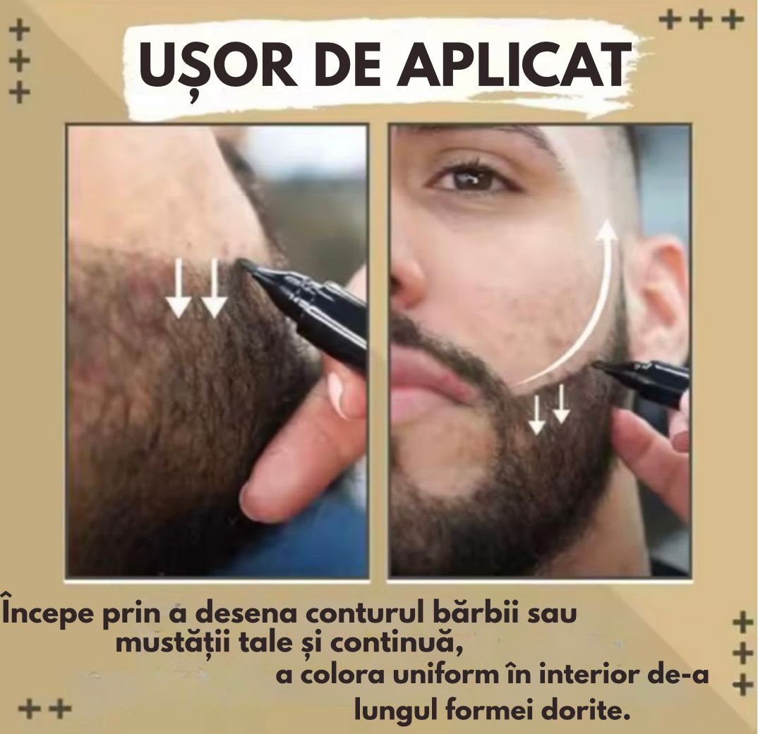 Creion de Barbă pentru Umplere Goluri – Aspect Natural