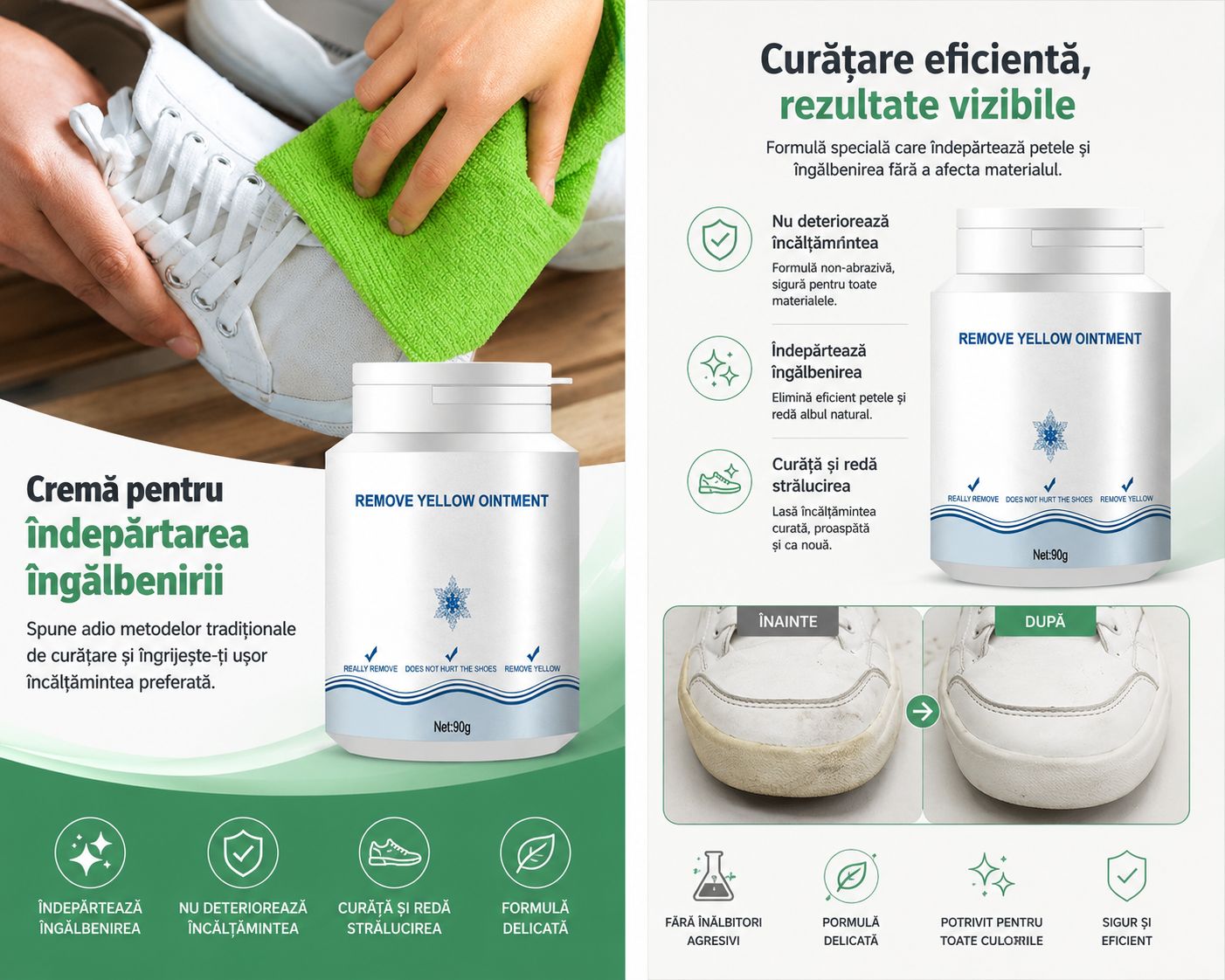 Soluția Anti-Galben pentru Încălțăminte